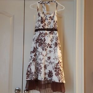 Beautify around the neck tie dress